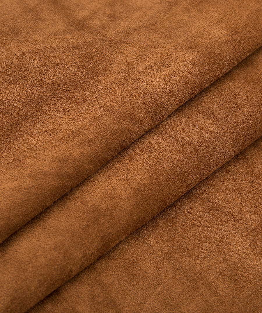 Elastic microfiber suede fabric